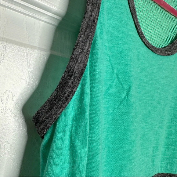 SO Tank Top Colourblock Teal & Grey Size Small - Picture 7 of 16